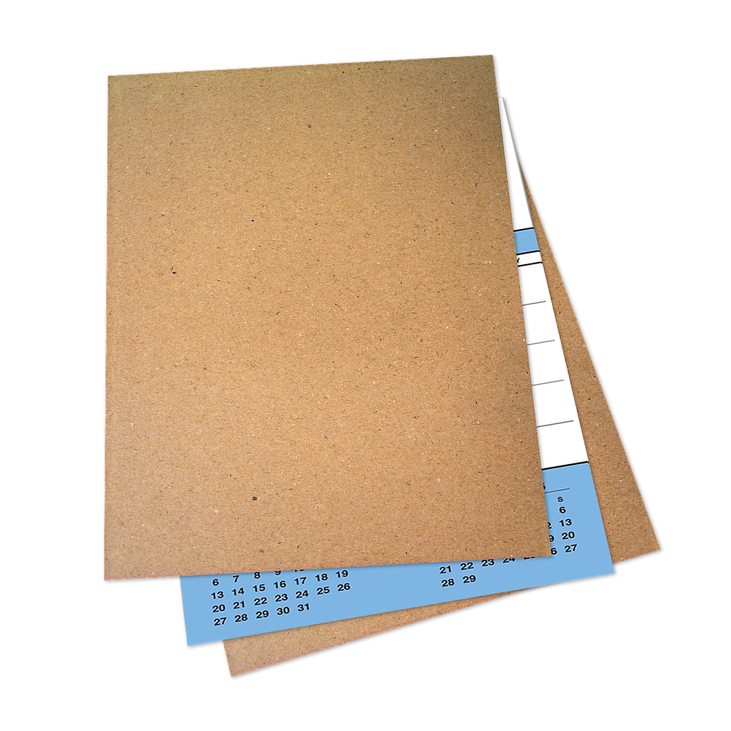 calendar cardboard stiffeners