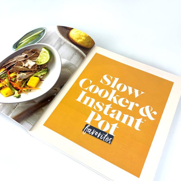 paperback cookbook with 4 color printed